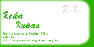 reka kupas business card